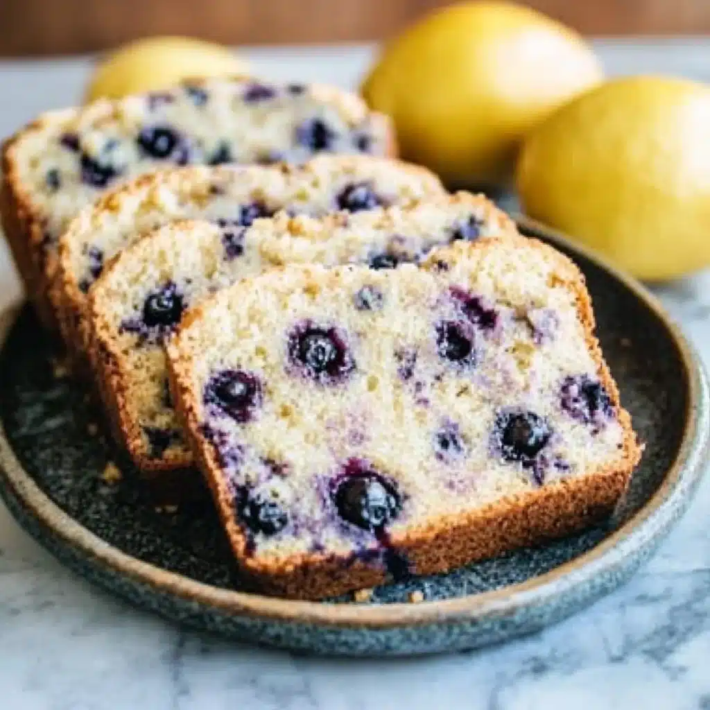 Sourdough Blueberry Lemon Quick Bread