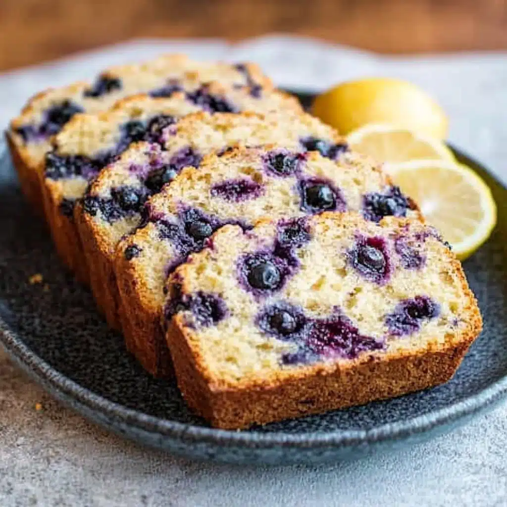 Sourdough Blueberry Lemon Quick Bread