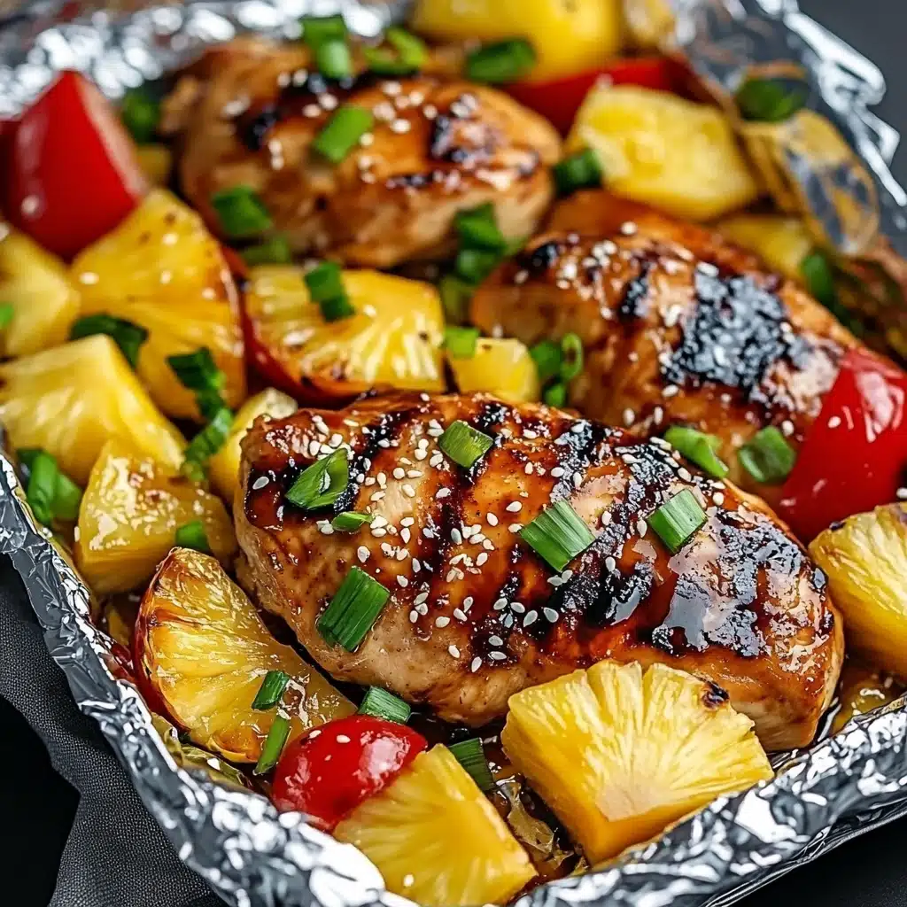 Teriyaki Chicken and Pineapple Foil Packets