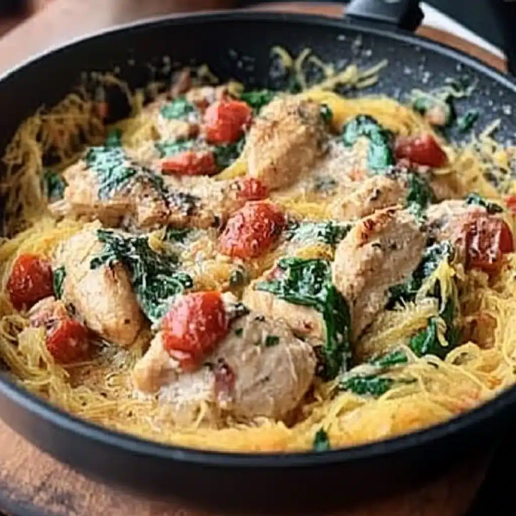 Tuscan Chicken and Spaghetti Squash