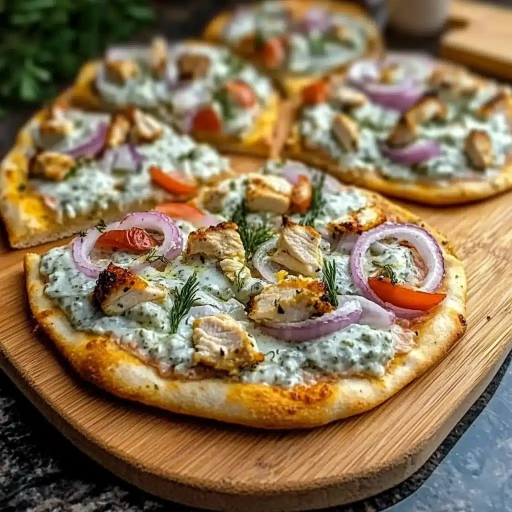 Tzatziki Chicken Pizza