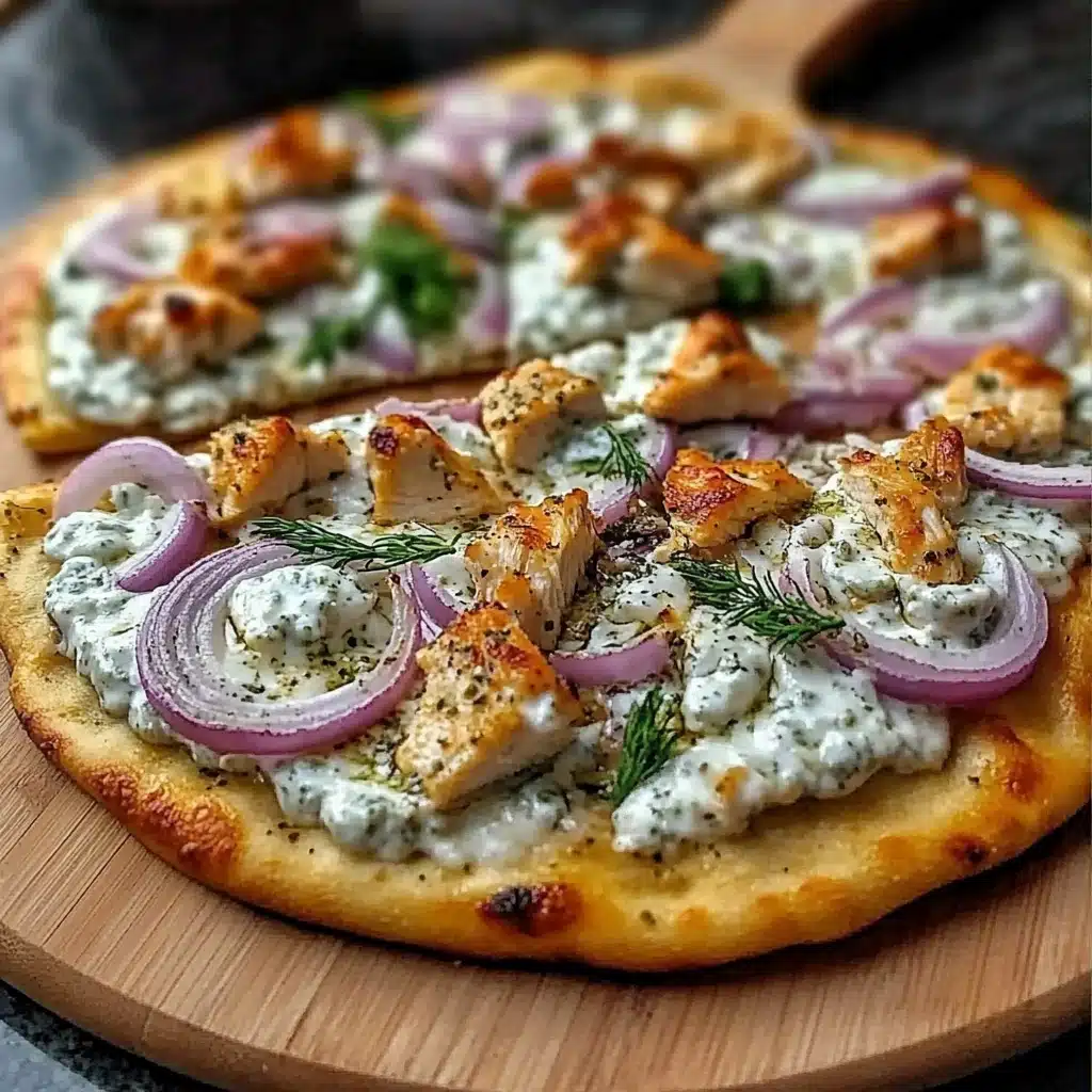 Tzatziki Chicken Pizza