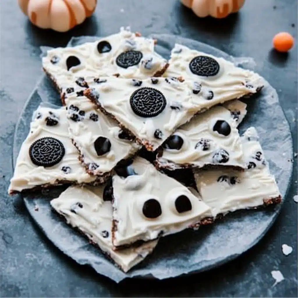 White Chocolate Halloween Oreo Bark