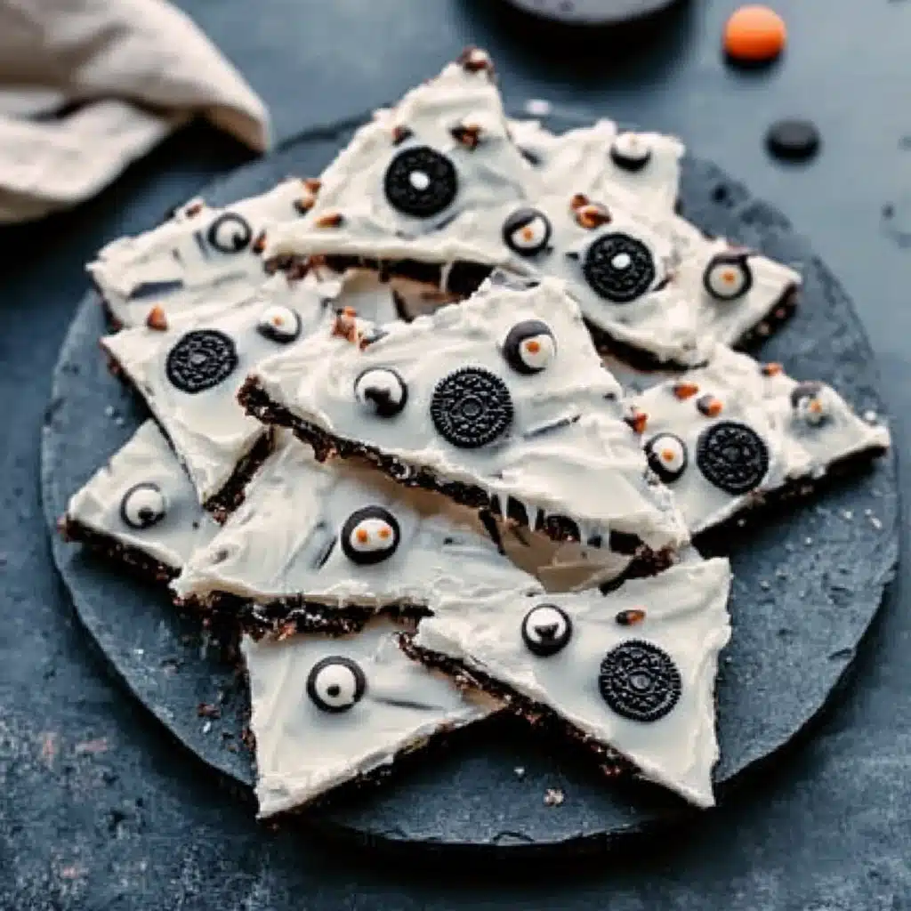 White Chocolate Halloween Oreo Bark