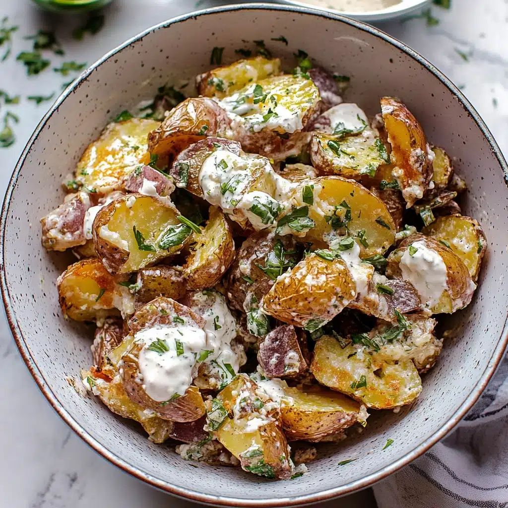Crispy Smashed Potato Salad