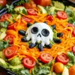 Spooky 7-Layer Halloween Taco Dip