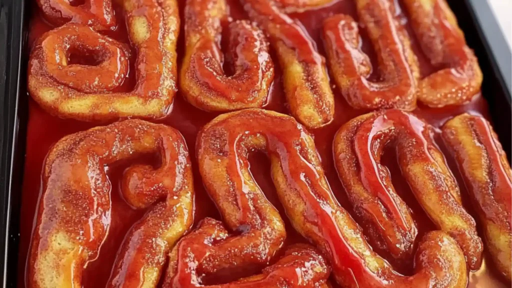 Halloween Breakfast - Bloody Cinnamon Rolls