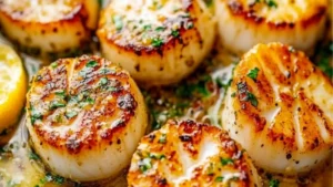 Baked Garlic Butter Scallops