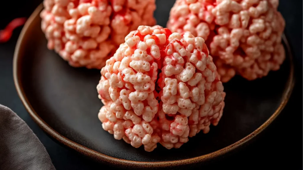 marshmallow rice krispie halloween cookies with text overlay