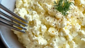 cottage cheese egg salad is an easy, healthy breakfast