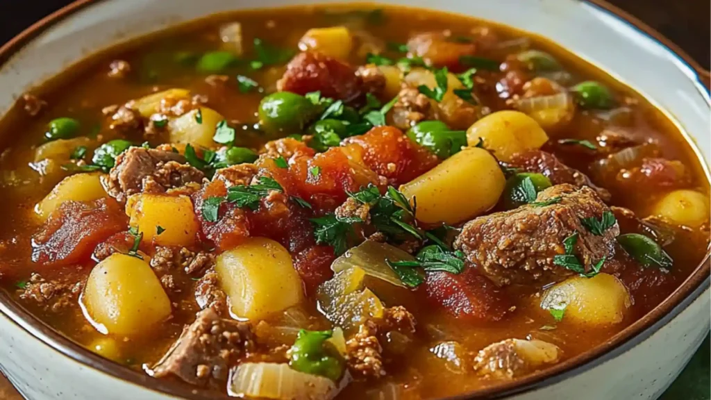 two bowls filled with chili and corn next to the words texas cowboy stew on top