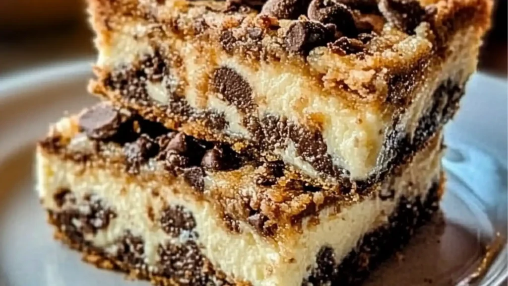 Chocolate Chip Cheesecake Bars