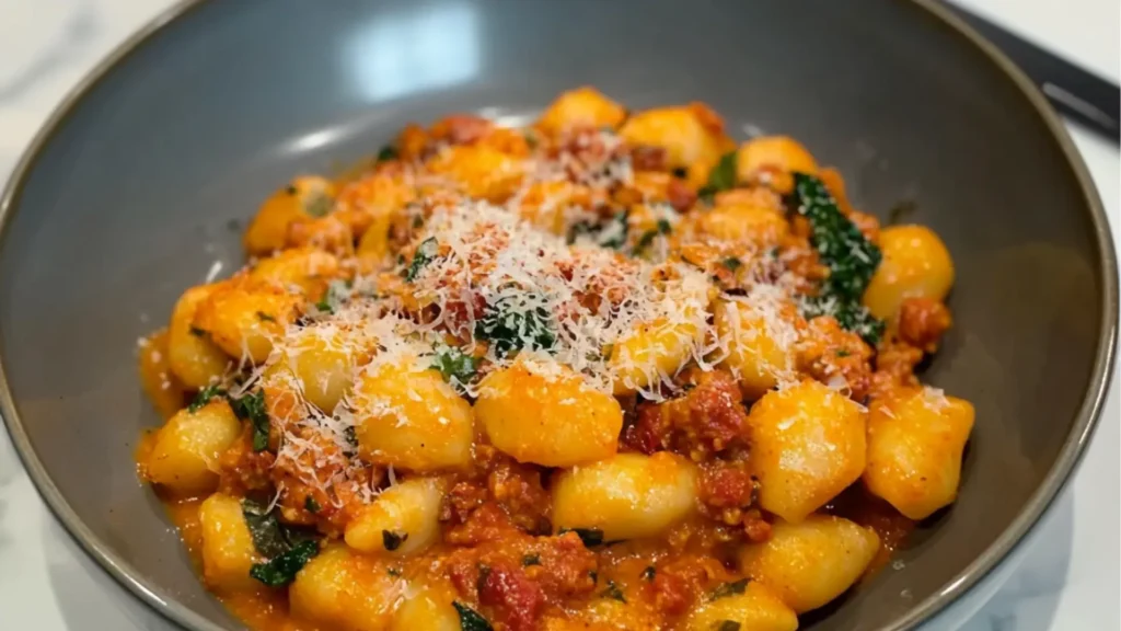 the best and easy creamy chorizo gnocchi recipe