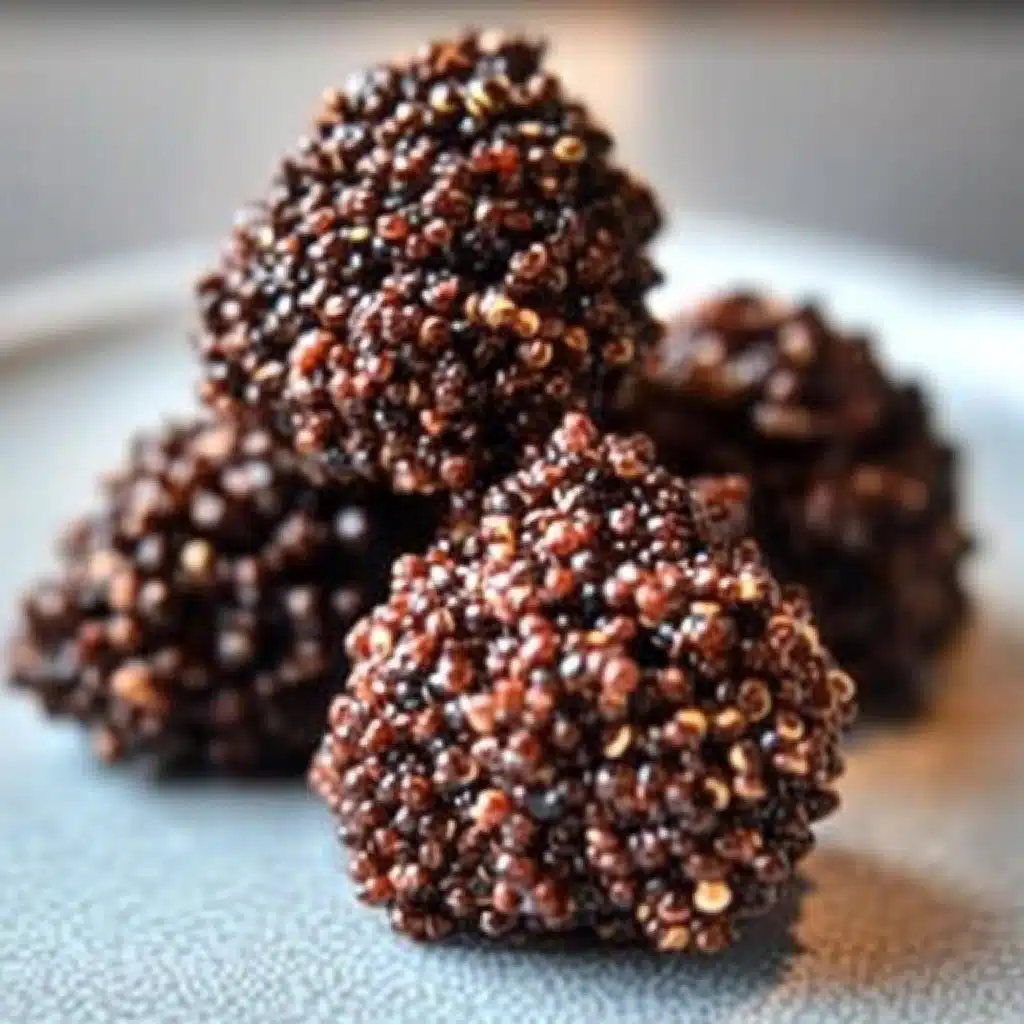 4-Ingredient Dark Chocolate Quinoa Bites