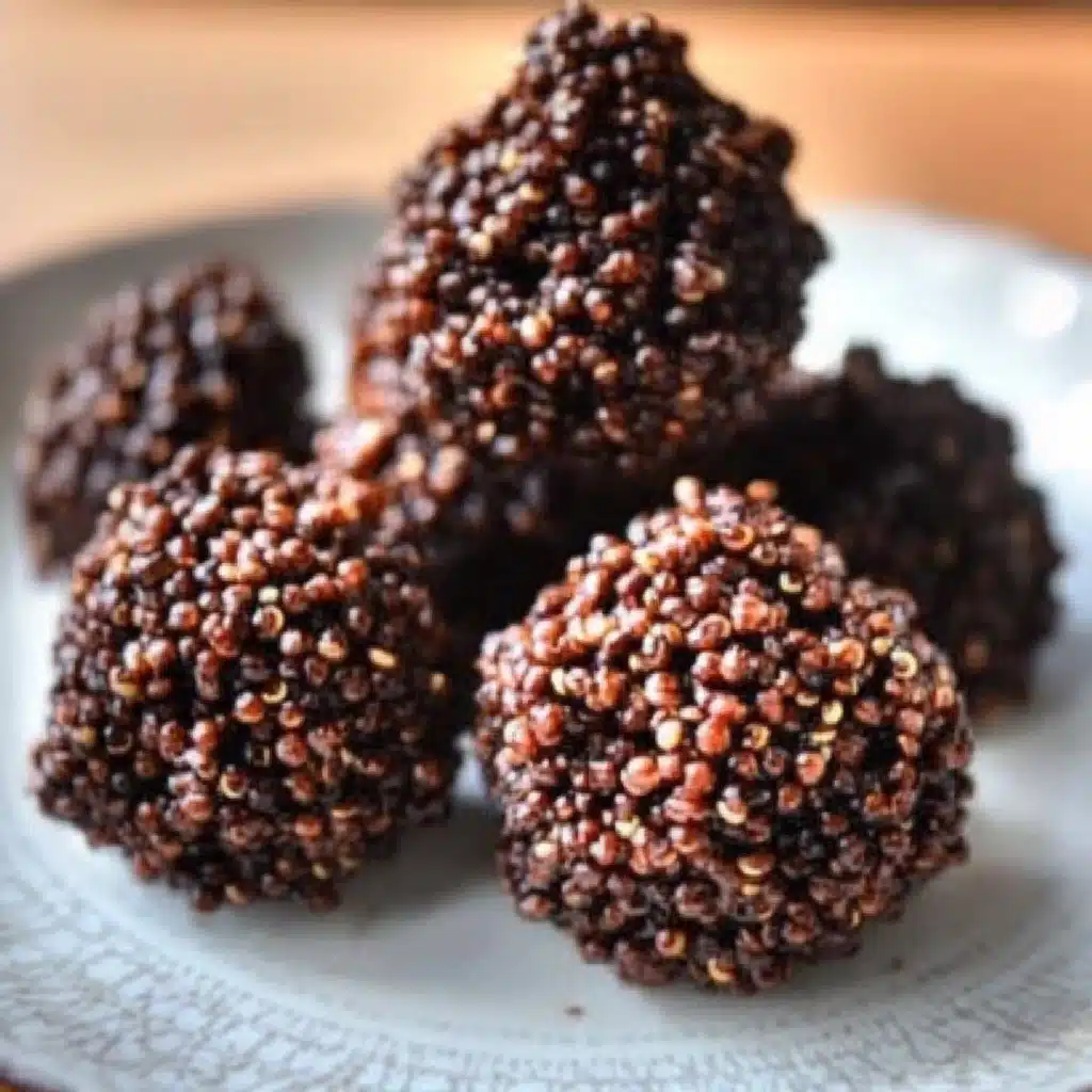 4-Ingredient Dark Chocolate Quinoa Bites