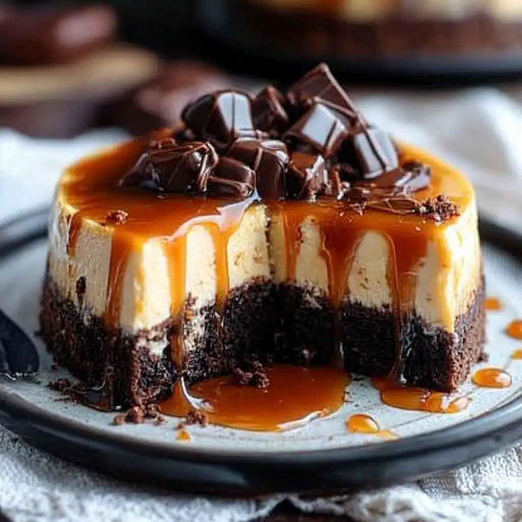 Caramel Brownie Cheesecake
