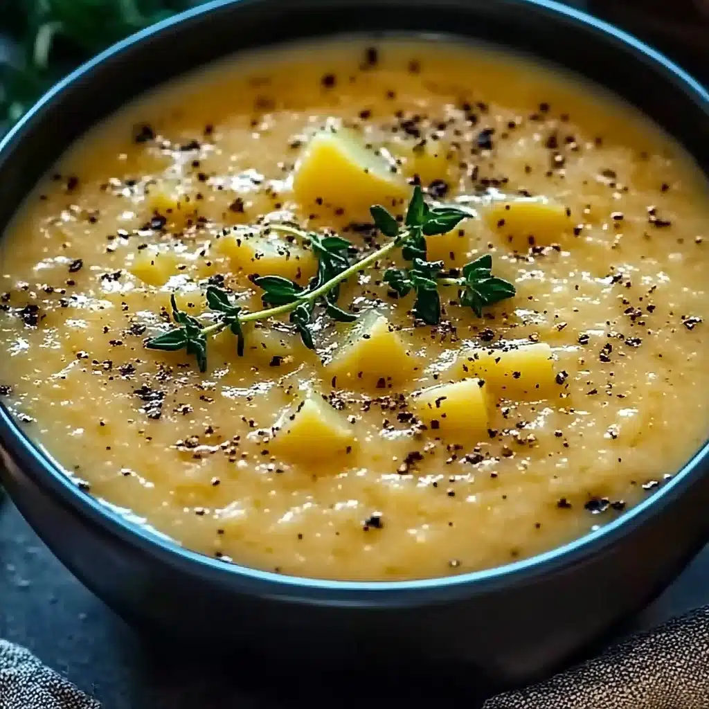 Cheddar Garlic Herb Potato Soup