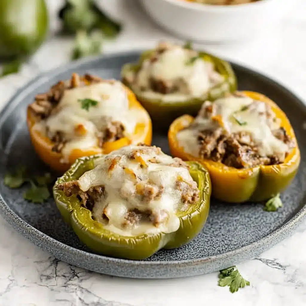 Philly Cheesesteak Stuffed Peppers