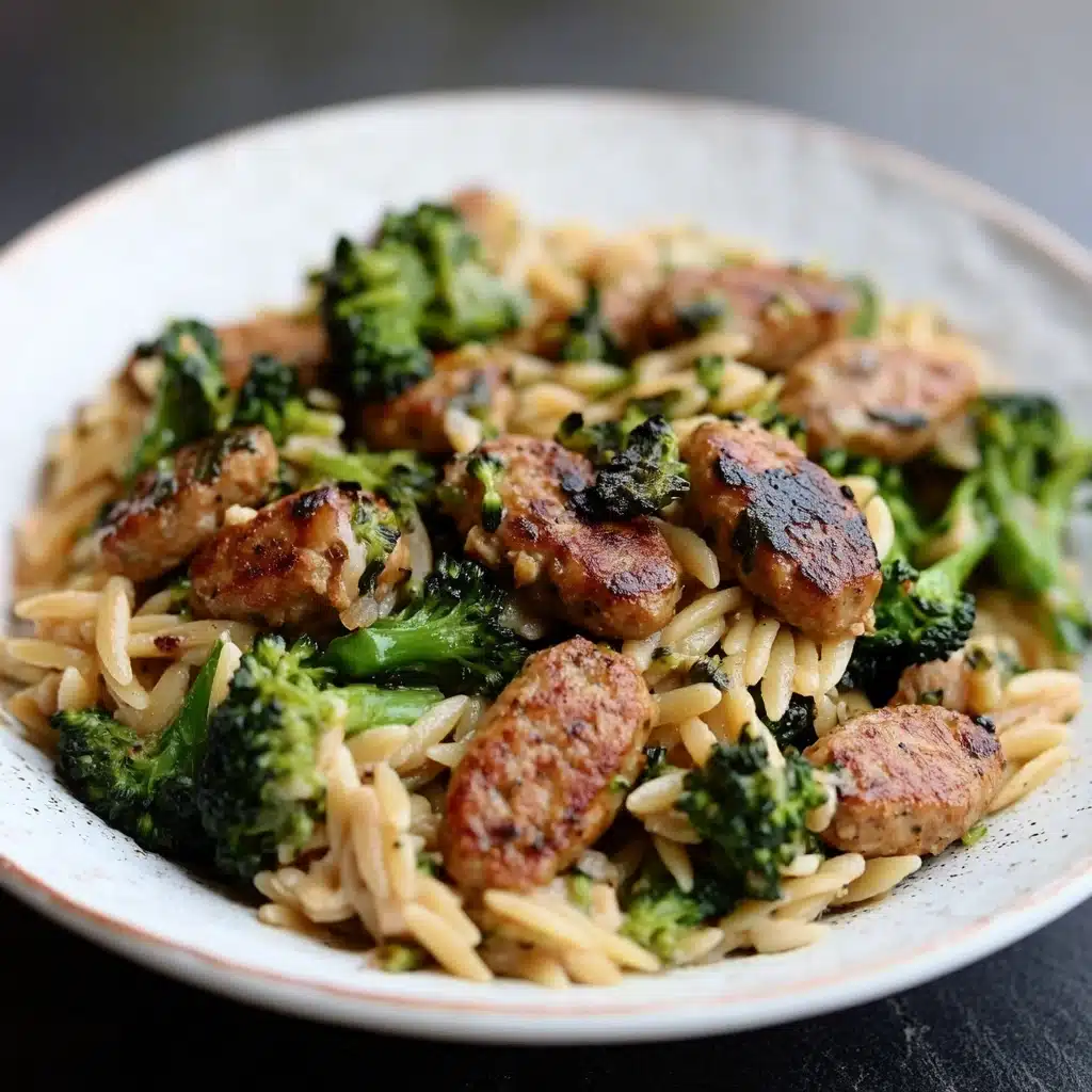 Chicken Sausage and Broccoli Orzo