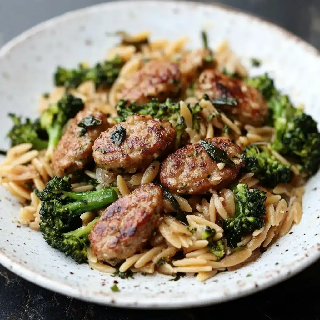 Chicken Sausage and Broccoli Orzo