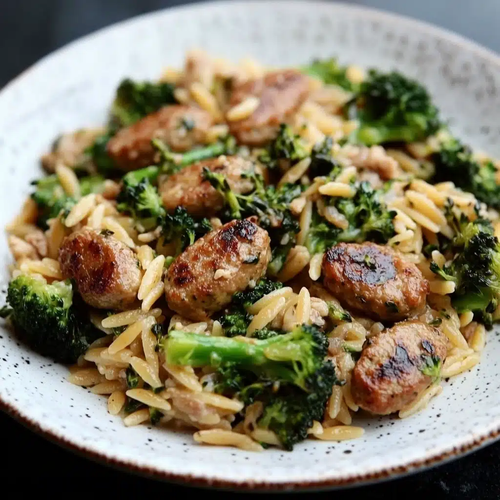Chicken Sausage and Broccoli Orzo