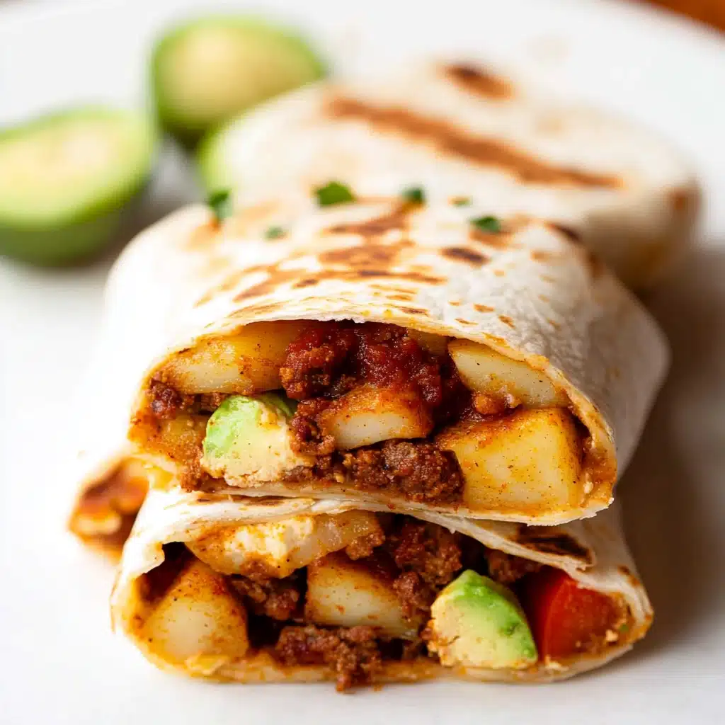 Chorizo Potato Breakfast Burritos