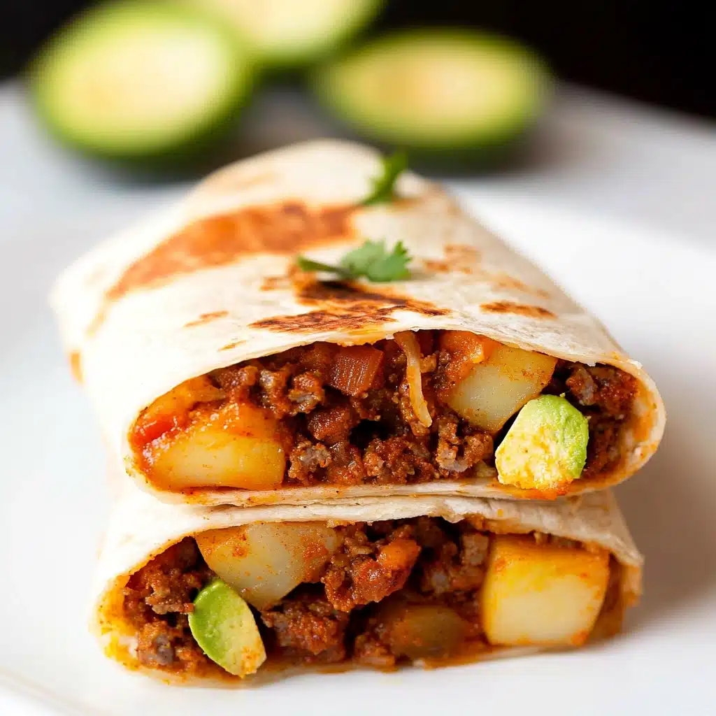 Chorizo Potato Breakfast Burritos