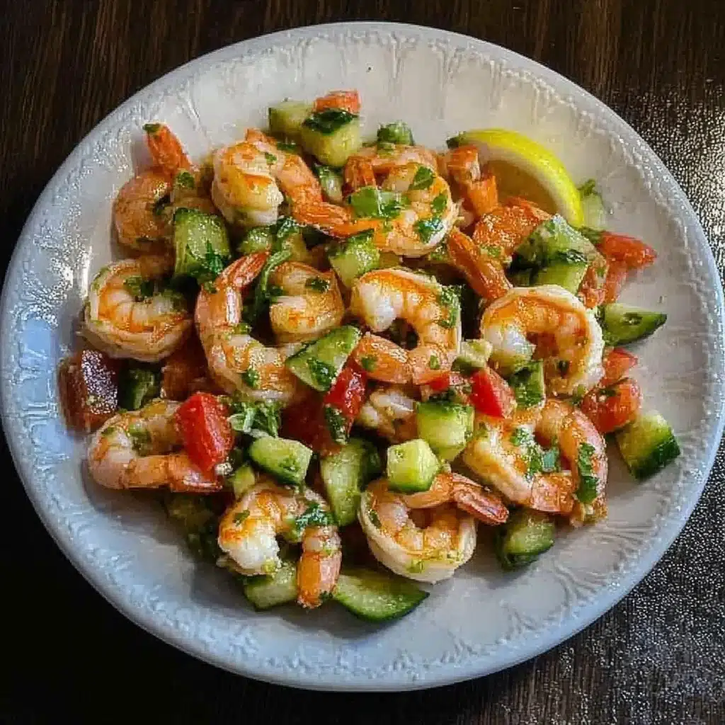 Cold shrimp salad
