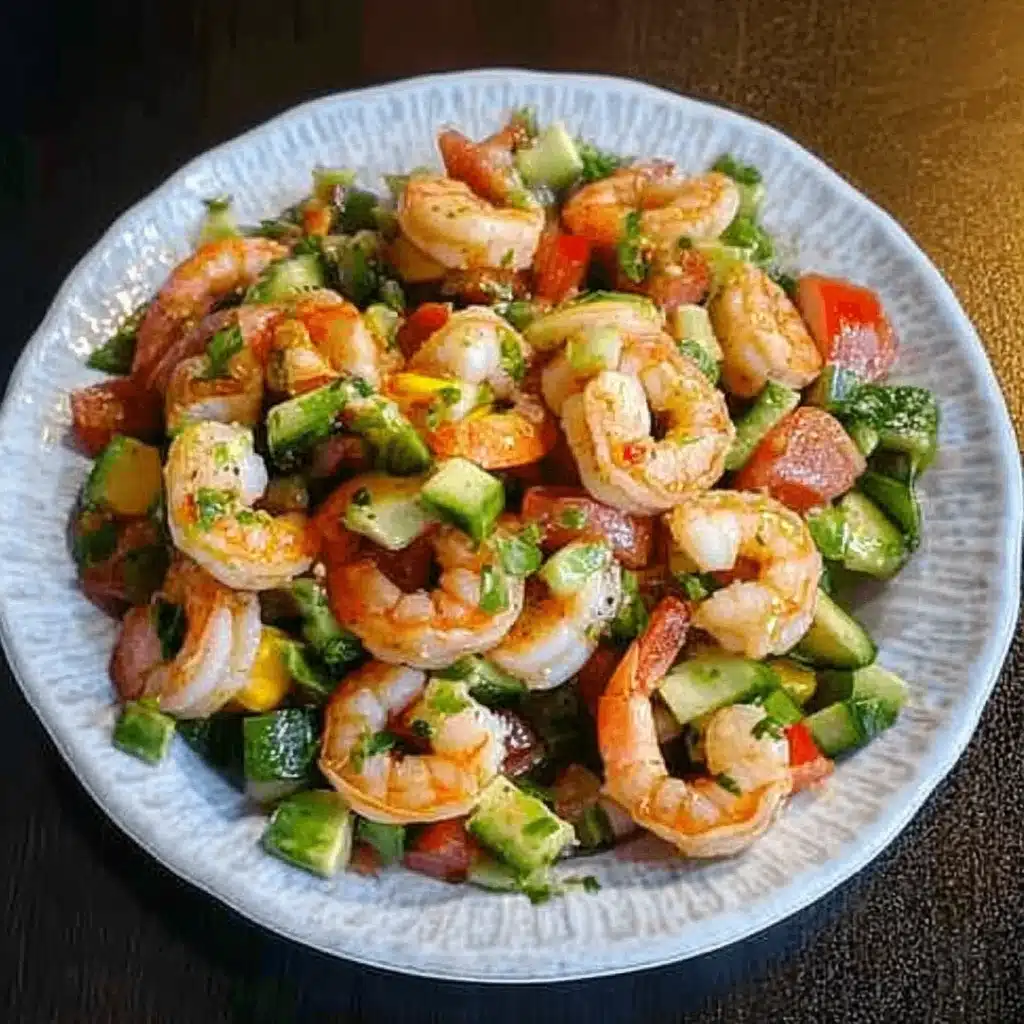 Cold shrimp salad