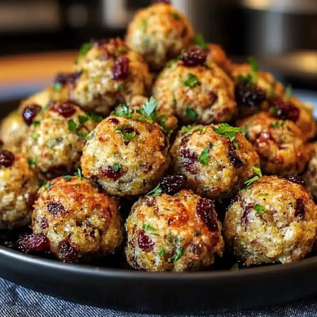 Cranberry and Turkey Stuffing Balls
