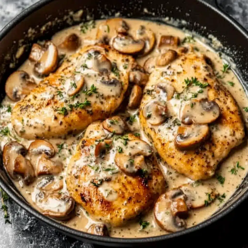 Creamy Herb Mushroom Chicken