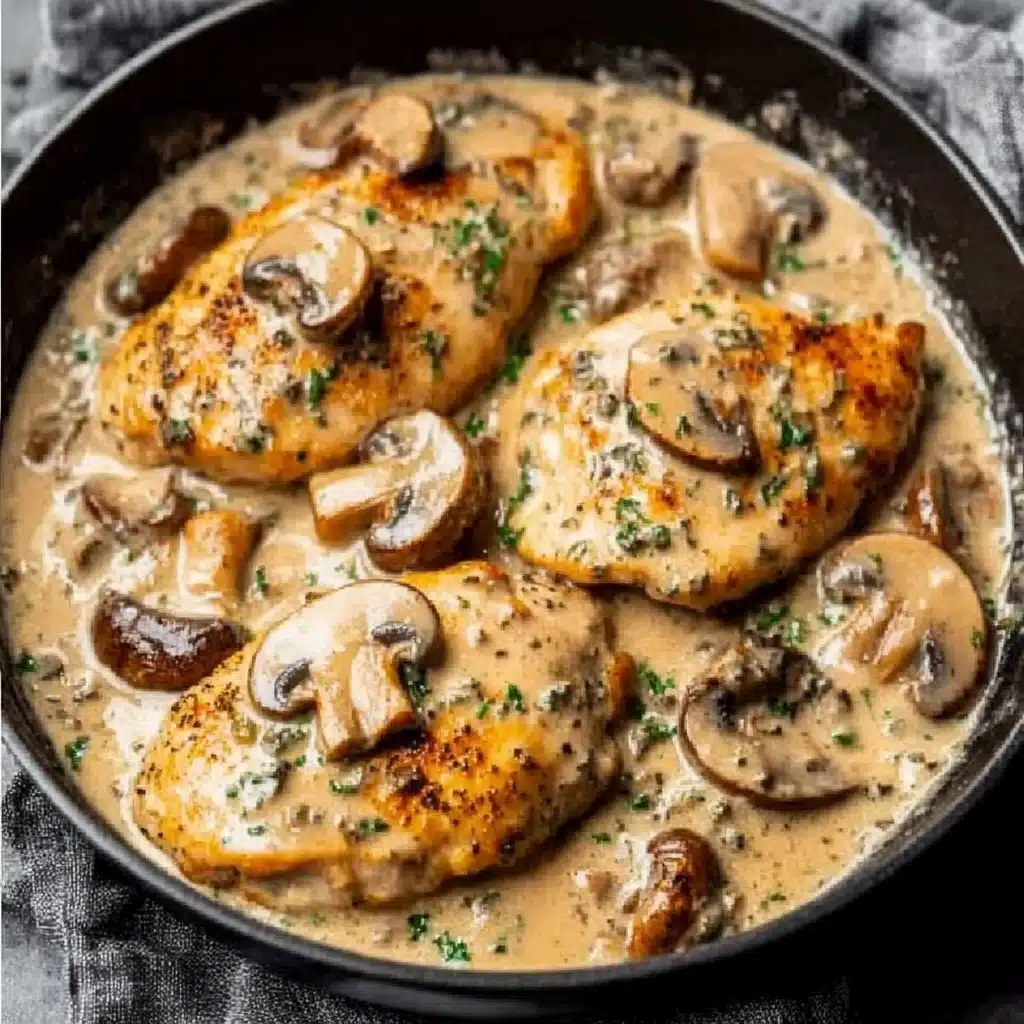 Creamy Herb Mushroom Chicken