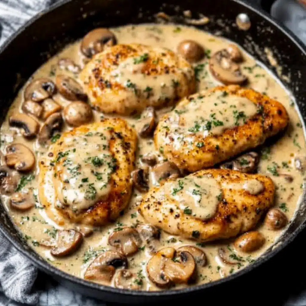 Creamy Herb Mushroom Chicken