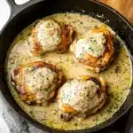 Creamy Oven Baked Chicken Thighs