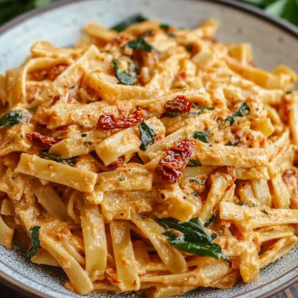 Creamy Sun-Dried Tomato Vegan Pasta