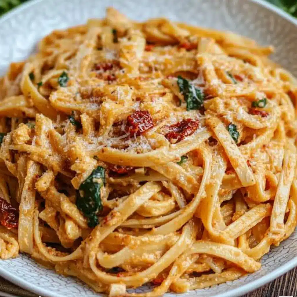 Creamy Sun-Dried Tomato Vegan Pasta
