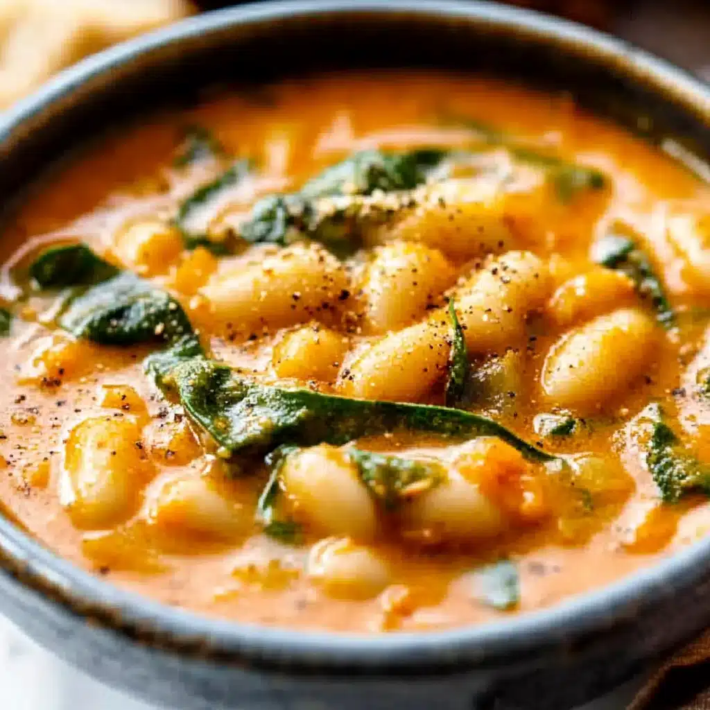 Creamy Vegan Tomato White Bean Stew