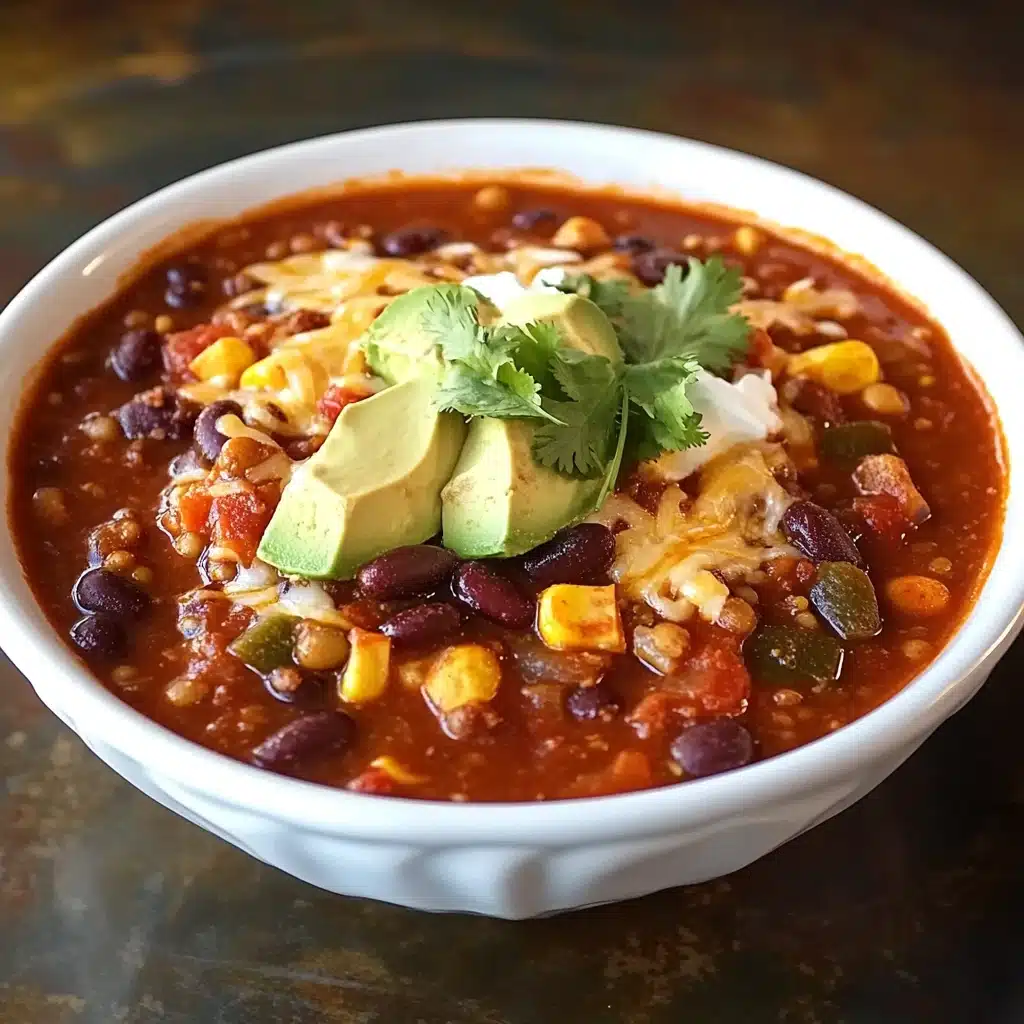 Slow Cooker Lentil Taco Chili