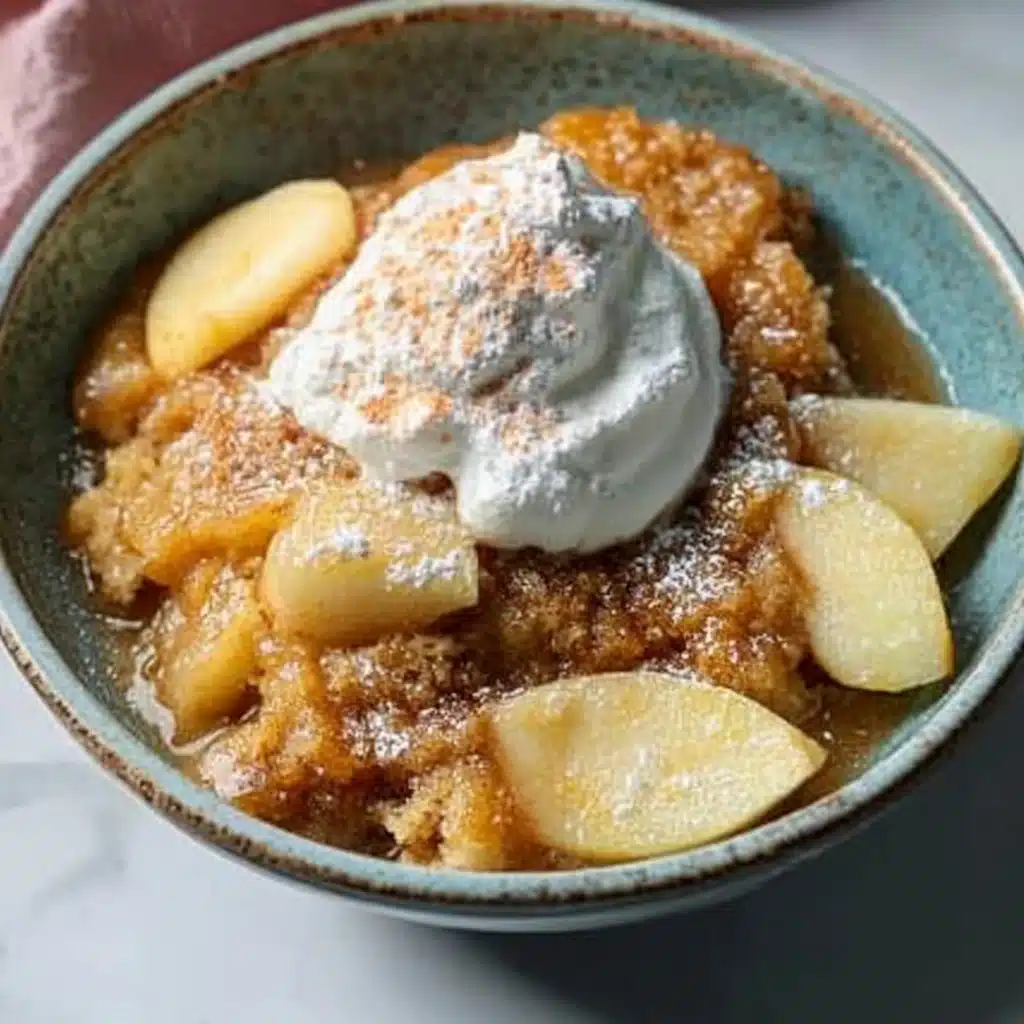 Crockpot Caramel Apple Dump Cake
