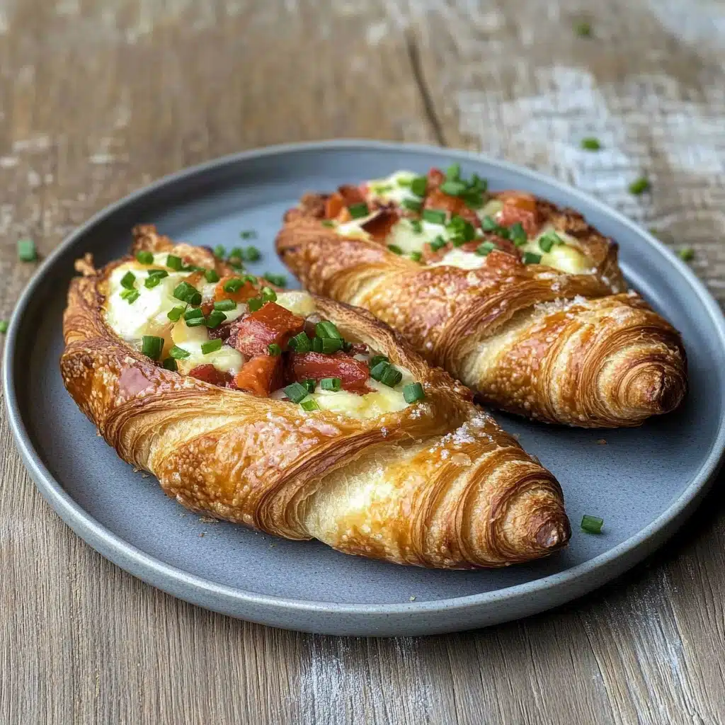 Croissant Breakfast Boats
