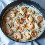 Low Carb Shrimp Alfredo