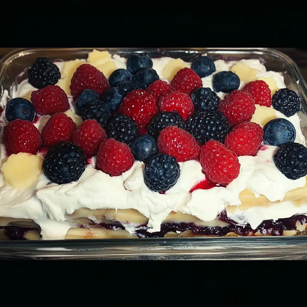 Easy Summer Berry Dessert Lasagna