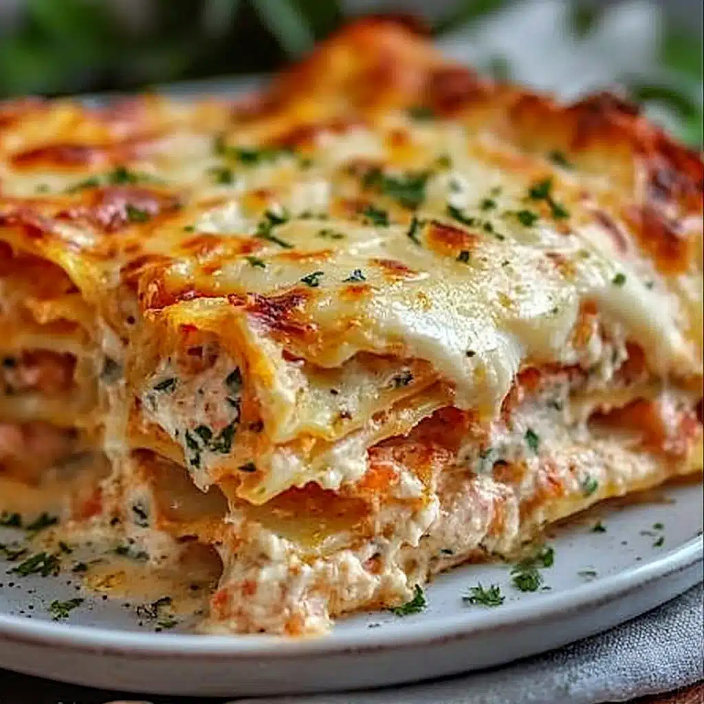 Garlic Butter Shrimp Scampi Lasagna