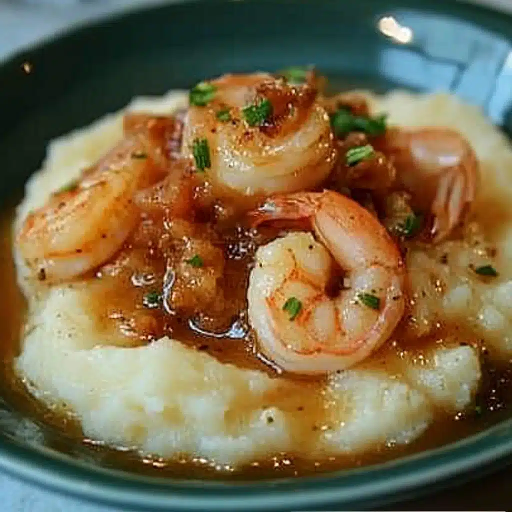 Garlic Butter Shrimp and Mashed Potatoes