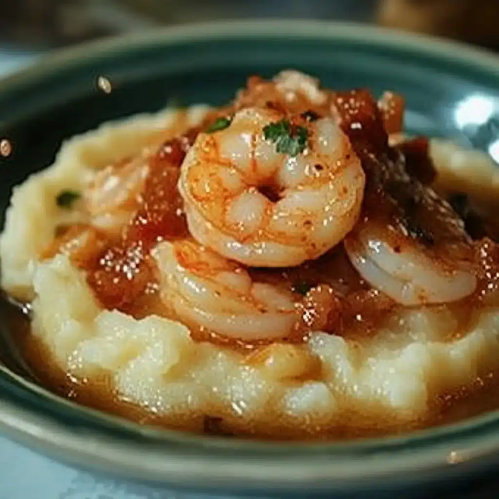 Garlic Butter Shrimp and Mashed Potatoes