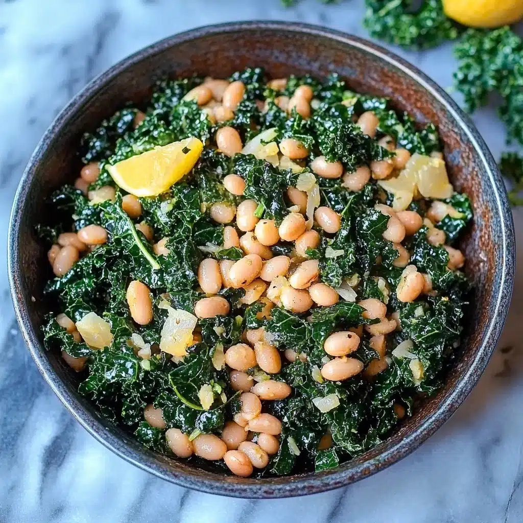 Garlicky Kale with White Beans and Lemon