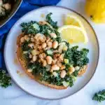 Garlicky Kale with White Beans and Lemon