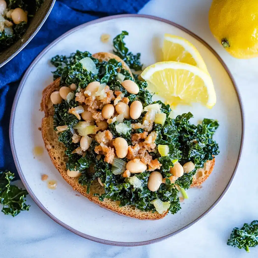 Garlicky Kale with White Beans and Lemon