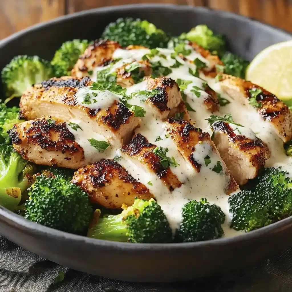 Grilled Chicken Broccoli Bowls