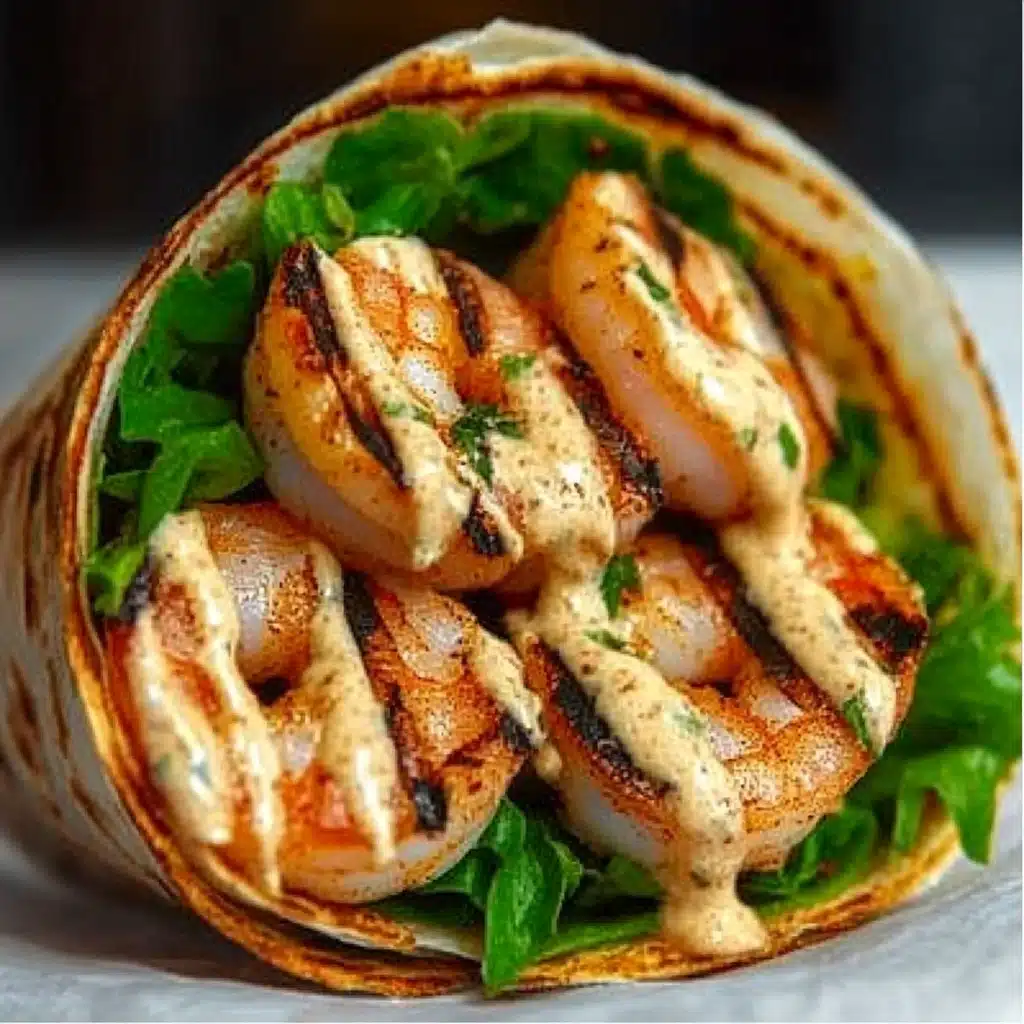 Grilled Shrimp Caesar Wraps